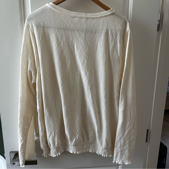 ivory cream pullover smocked top from Time and Tru size 22 - Picture 8 of 11